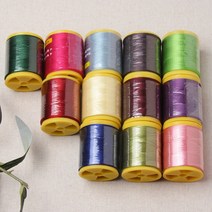 패션메이드실크실-지누이도모음, 단색실, 진노랑(8), 1개