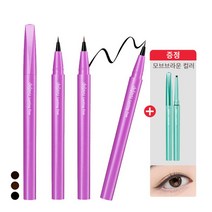 [데자뷰] [증정] 쇼트 붓 펜 리퀴드 아이라이너+ 모브브라운 아이라이너 정품 (증정), 색상:블랙브라운, 상세 설명 참조