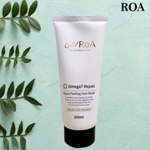 로아 아쿠아 필링 헤어 마스크 200ml 마스크팩 정품, 1개