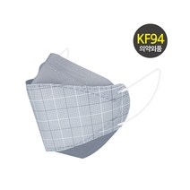 오원 KF94 나인 투톤 마스크 (20매) 패션 컬러 디자인 회색 작은 체크 무늬 남성 연예인 명품 국산 일회용 예쁜 숨쉬기편한 귀안아픈 봄 여름 시원한 얇은, KF94 나인 투톤 18번 20매