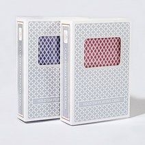 후니갬블 다이아몬드 고급 홀덤카드 엠보싱 트럼프카드 플레잉카드, 2_2p(레드1p+블루1p)