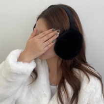 VANANA2 국내제작 페이크퍼 접이식 마카롱 귀마개