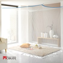 [모빌리에(MOBILIER)] 모빌리에 화이트 사각 캠핑 모기장 2~3인용, 상세 설명 참조