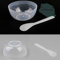 올몰 스페츌라 반투명 용기 세트 얼굴마사지기구 헤어재료상 피부홈케어, 녹색