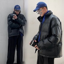 YAHOO 경량 웰론 숏패딩 패딩 남성 점퍼 숏기장 가죽