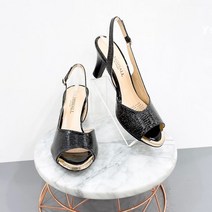 탠디 여성 토오픈 리쟈드펄가죽7cm슬링백힐(11H60793C)