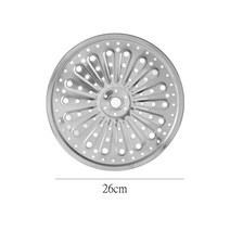 22-32cm 라운드 스테인레스 스틸 증기선 만두 밥 솥 냄비 김이 격자 랙 홀더 주방 식기 조리기구, 러시아_26cm