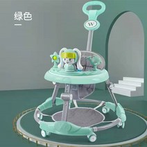 안전한 보행기 베이비 워커 안티 오 레그 남아 및 여아 어린이 다기능 시동 차 핸드 푸시 학습 운전 롤오버, [02] green