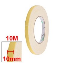 Uxcell 핫 10mm 너비 1mm 두께 eva 단면 스폰지 폼 테이프 10 미터 길이 흰색 노란색 절연 테이프 1 개