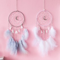 젊은이마켓 천장장식 드림캐쳐 행운소품, (문라이트 드림캐쳐 그레이)