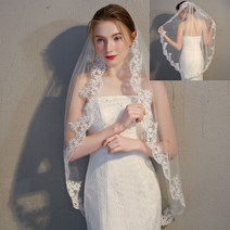 4단 숏 웨딩 베일 면사포 셀프웨딩베일 베일 셀프웨딩소품대여 숏베일 화이트베일