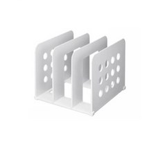 미니사이즈 오픈형 3칸 책꽂이 북앤드 데스크 정리 칸막이, 하늘