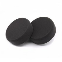무선광택기 자동차광택기 광택기 스폰지 휠 왁싱 오렌지와 블랙 용 5 인치 125mm 자동 연마 패드 2 피스, 02 2pcs black