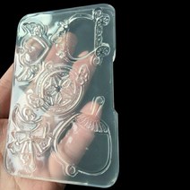 레진 공예 아트 취미 실리콘 아이스트레이 얼음 몰드 하트 쉐이커 세트 모음, 먹색 호박등