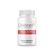 종합비타민 Celebrate Vitamins - Multi ADEK with Iron Grape Chewable 60 Count