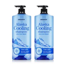 오가니스트 알래스카 빙하수 쿨링 샴푸 1100ml x 2개