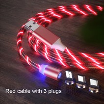 가성비3인 1 마이크로 Usb 자석 충전 케이블 2M X 샤오미 8 9t 노트 7 호환 c형, [08] red 3 in 1, 08 red 3 in 1_01 2M