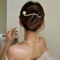 안나블링 진주포인트 헤어 클립