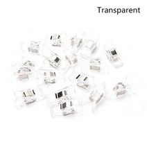 자수기 자수기계 자수재봉틀 자수미싱 10pcs 7 색 diy 헤밍 플라스틱 다기능 클립 재봉 액세서리 사무용품 자수 기계 크로스 스티치, 투명한