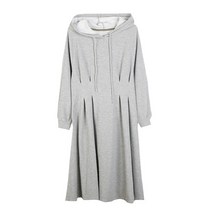 XL ~ 4XL 플러스 사이즈 여성 후드 츄리닝 하이 웨이스트 원피스