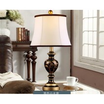 앤티크 궁중 탁상등 스탠드 미국식 침실 베드램프, C + 버튼스위치