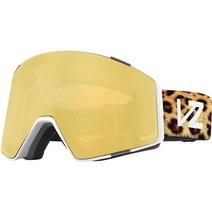 VonZipper Capsule 성인용 스노보드 고글 - 화이트 메트/골드 크롬/원 사이즈