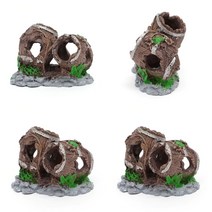 마트498 수족관 나무통 장식 3 새우놀이터 어항피규어 체리새우 아쿠아가든 열대어 수조장식