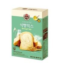 CJ더마켓 홈 베이킹 제과 제빵 빵 만들기 카페 디저트 아이 간식 식빵믹스 초코 핫 케익 와플 브라우니 쿠키 머핀 깨찰빵 식빵 760G, 21개