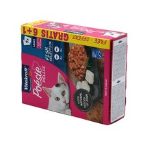 비타크래프트 포에시 파우치 콤보팩 85g 6개입 고양이간식, 대구x3 + 명태x4