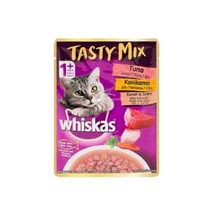 위스카스 테이스티믹스 참치 게맛살과당근 in 그레이비 70g