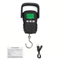 산업용 매달림 전자 저울 매달림저울 Mini Digital Display with Green Backlight 50kg Weight Hook ifting Scale Industri, CHINA, Black