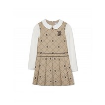 매장 정품 MLB 엠엘비 KIDS 다이아 모노그램 우븐 원피스 BOS D.Beige