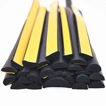 2m 자체 접착 스폰지 씰 스트립 epdm 고무 검정색 거품 충돌 방지 씰 켓 캐비닛, 20x5mm