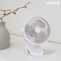 인더스 무선 유모차 클립팬 미니 선풍기 INO-D06CW 화이트