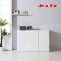 데코라인 코넬 폴센 1200 다용도 수납장 DNS053C, 화이트
