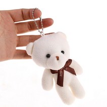 인형꽃다발 고백인형 졸업식인형 작은 크기 약 10cm 색상 곰 봉제 인형 결혼 선물 러브 베어 꽃다발 장식, 01 WHITE