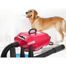 고성능 반려동물 강아지 펫 강력 드라이기 강풍 건조, A22듀얼모터 레드(전기 가열 무단 속도조절)