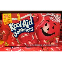 Kool-Aid 쿨에이드 55% less sugar Cherry drink 6oz(177ml) 10ea 저당 체리 X 4팩, 1세트