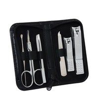 쓰리세븐 다용도 손톱깎이 6종세트 460SC, 블랙, 1세트