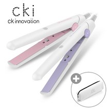 CKI-0701 미니고데기 고데기 휴대용 앞머리 매직기, CKI-0701 핑크, CKI-0701 핑크 +파우치