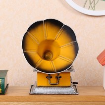 [아트피플-A295]철제 모형 나팔 축음기/인테리어소품