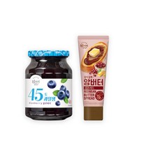 복음자리 45도블루베리잼350g+앙버터스프레드120g, 1세트