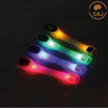 [SNJ] 세이프티 LED라이트 밴드 라이딩 등산 조깅 야간 안전 야광 자전거 러닝 스포츠, 08레인보우