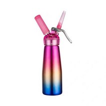 생크림 휘핑기 카페 휘핑 크림 가스 기계 질소 크림기, 레드 알루미늄 병 알루미늄 캡 500ml