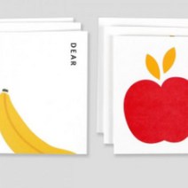 [보경샵] 일러스트 카드 세트 07 Fruits 생일 미니 편지지, 단품, 단품