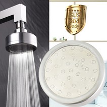 소로이 부드러운 310개의 서클홀 분사구 풀스테인레스 해바라기 샤워기 헤드, 1개