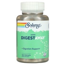 솔라레이 Super Digestaway 소화 효소 혼합물 VegCaps 180정, 180 개