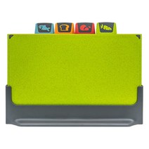 도마세트 실리콘도마 대나무도마주방용 홀더 포함 도마 세트 4 개입 미끄럼 방지 박테리아 플라스틱, 한개옵션0