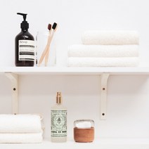 보리홈 나혼자쓰는 페이스 타월 화이트 초극세사 프리미엄 수건, 3P