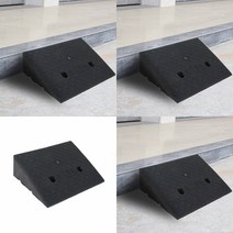 계단 문턱 휠체어 진입판 50X38X15CM 블랙 경사로진입판 경사판